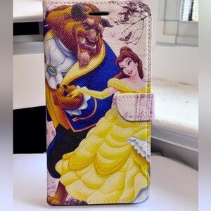 🌹 Brand New Beauty and the Beast iPhone XR Wallet Case - Never Used 🌹